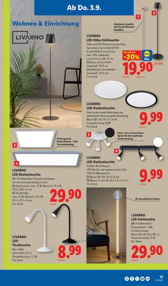 Neue Lidl Aktionen ab 03.09.