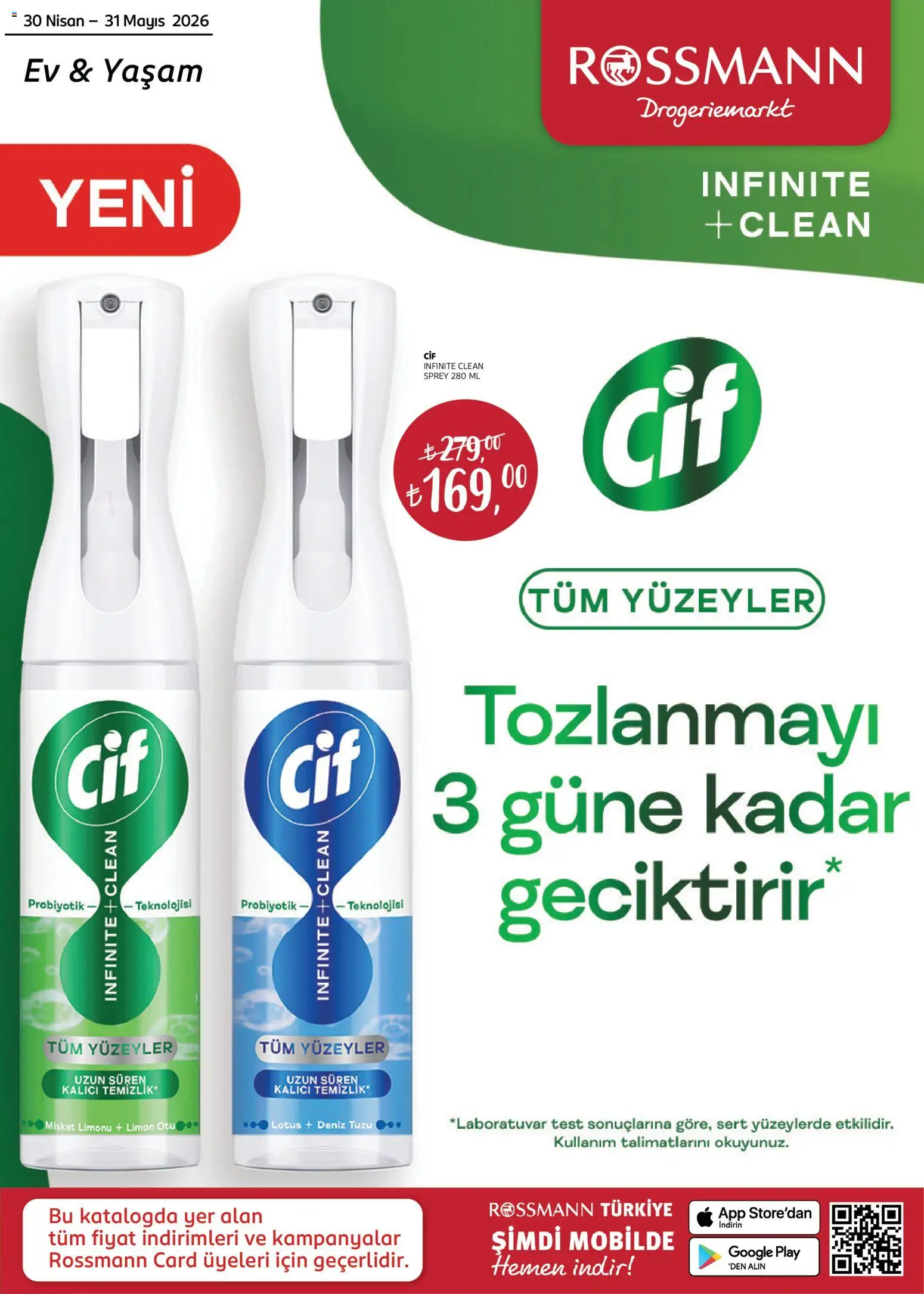 Rossmann Rossmann - Mayıs Ev & Yaşam Kataloğu 30.04.2026 - Broşürünün önizlemesi