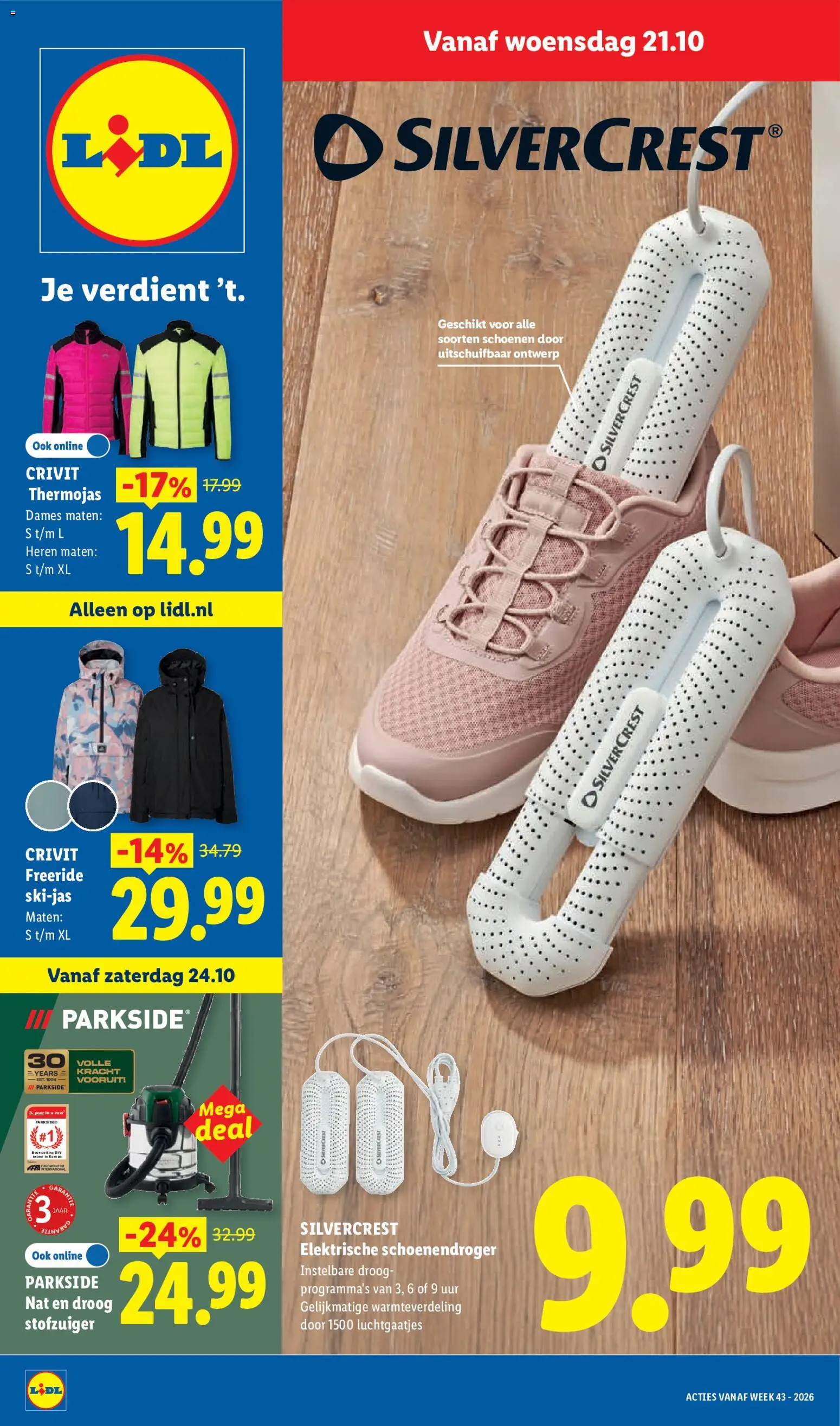 Voorbeeld van Lidl folder - Non food van winkel Lidl geldig vanaf 21-10-2026 - Schoenen, Stofzuiger