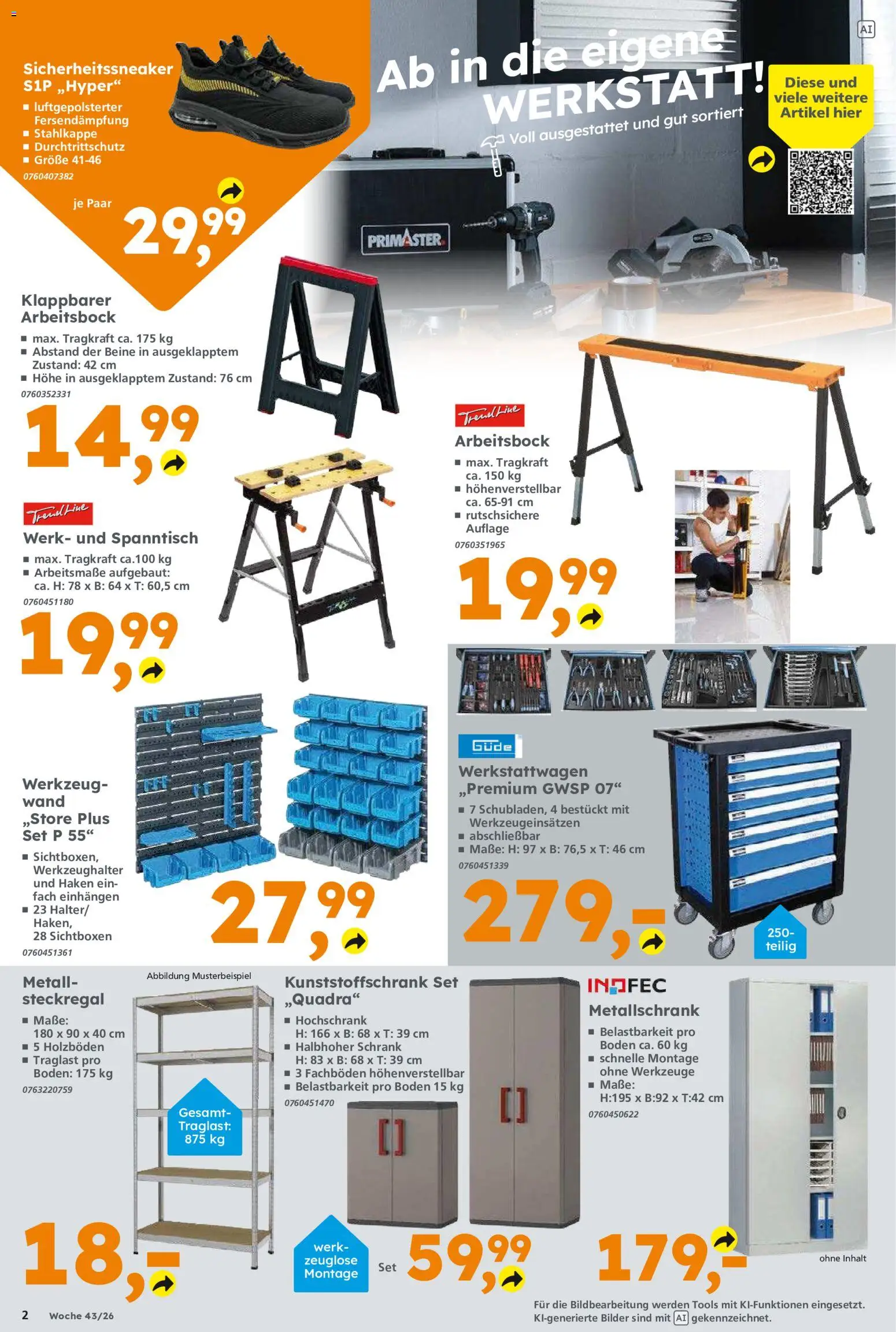 Vorschau von dem Prospekt des Geschäftes Globus Baumarkt, gültig ab dem 19.10.2026 - Bilder, Schrank, Hochschrank