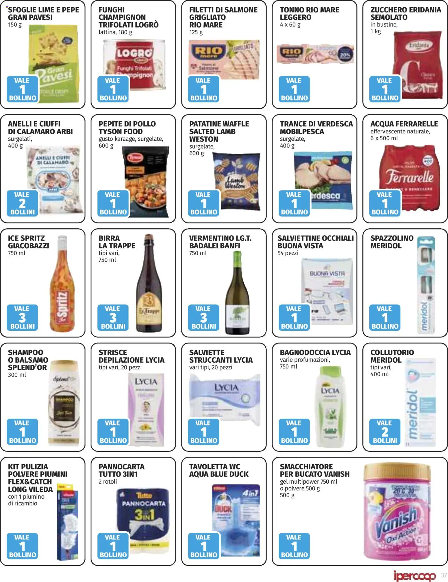 Anteprima dell'opuscolo Ipercoop volantino Extra offerte dal negozio Ipercoop valido da 22/10/2026 - Zucchero, Birra, Shampoo, Collutorio, Tavoletta wc, Balsamo, Ferrarelle, Smacchiatore