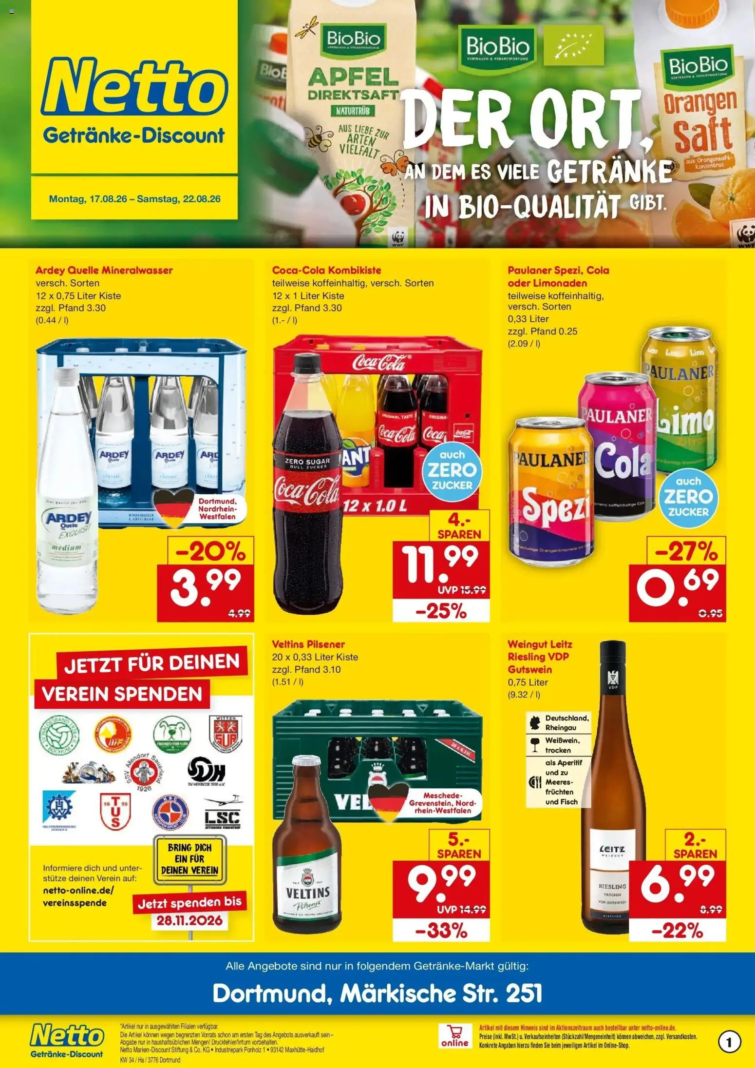 Vorschau von dem Prospekt des Geschäftes Netto Marken-Discount, gültig ab dem 17.08.2026