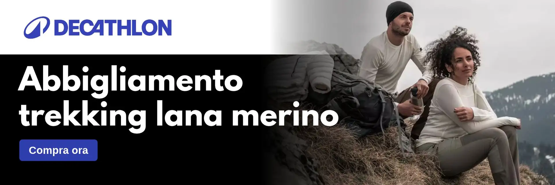 Abbigliamento trekking lana merino e intimo termico