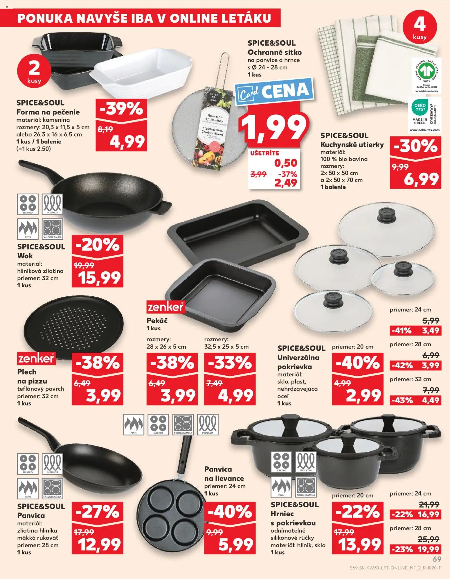Náhľad Kaufland letáku platného od 11.12.2025 - Pizza, Stan, Panvica, Kuchynské utierky, Indukcia