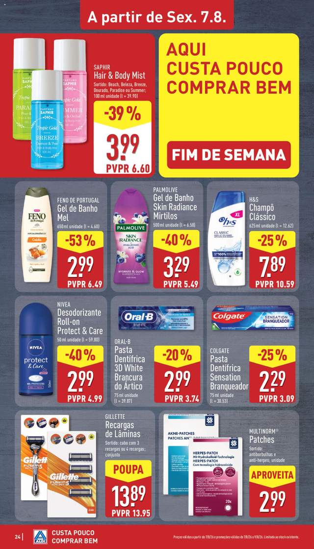 Novo folheto Aldi a partir de 03/08