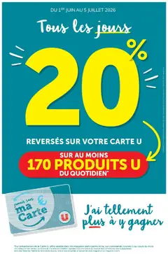 Prévisualisation de Super U - Ma sélection Carte U Juin du magasin Super U formulaire valide 01/06/2026