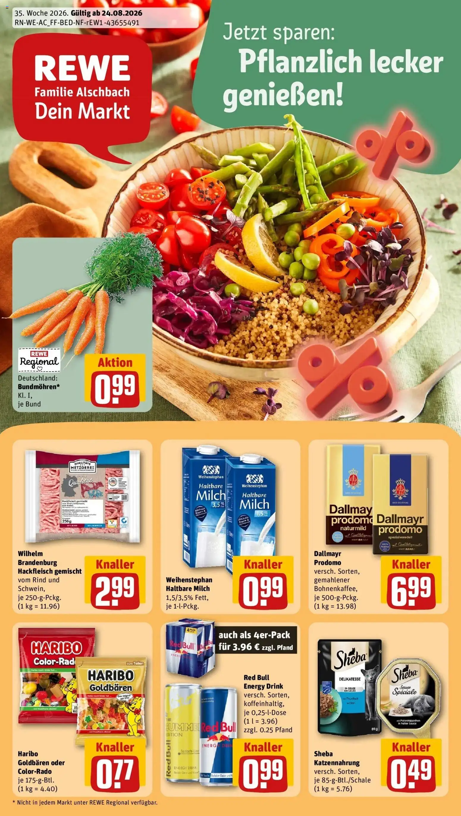 Vorschau von dem Prospekt des Geschäftes Rewe, gültig ab dem 24.08.2026