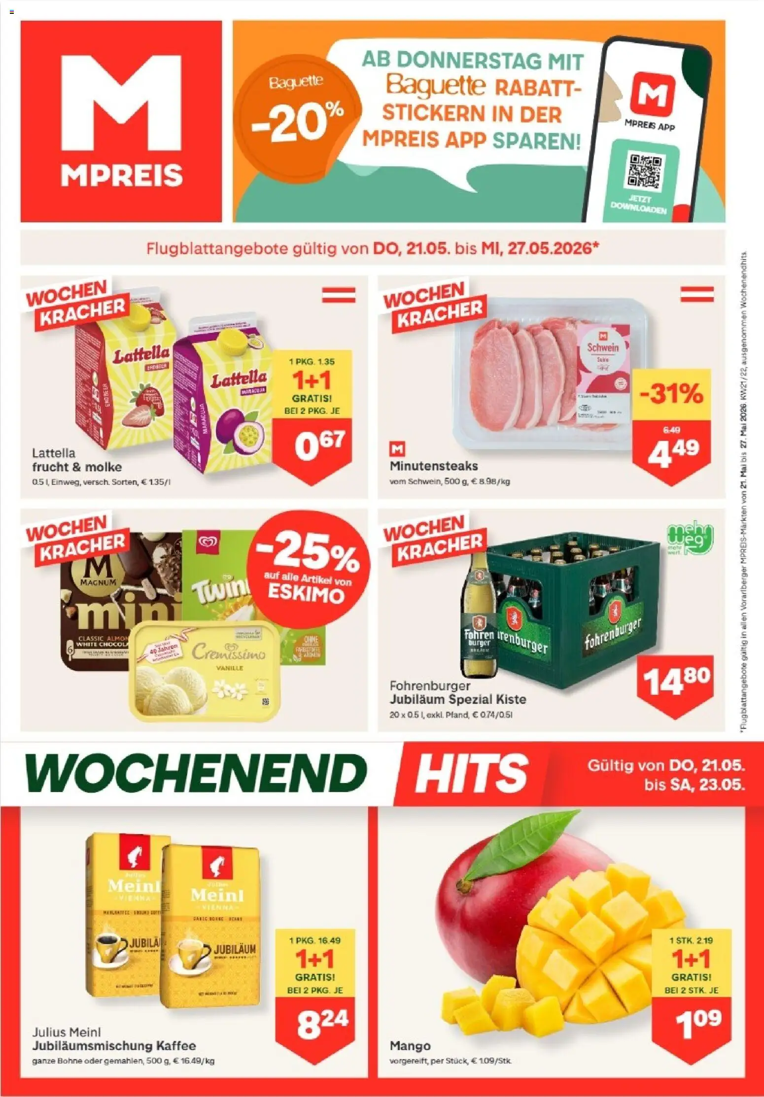 Vorschau der Angebote: MPREIS MPREIS Hohenems gültig ab 21.05.2026