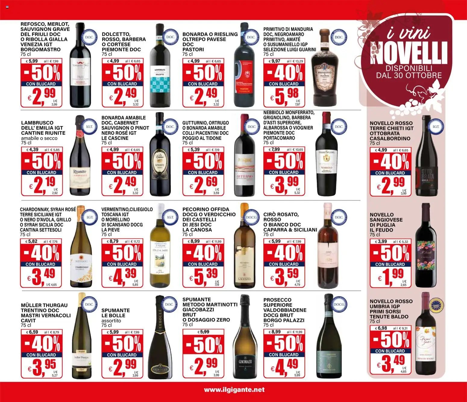 Anteprima dell'opuscolo Il Gigante volantino dal negozio Il Gigante valido da 22/10/2026 - Prosecco, Pecorino, Lambrusco, Spumante