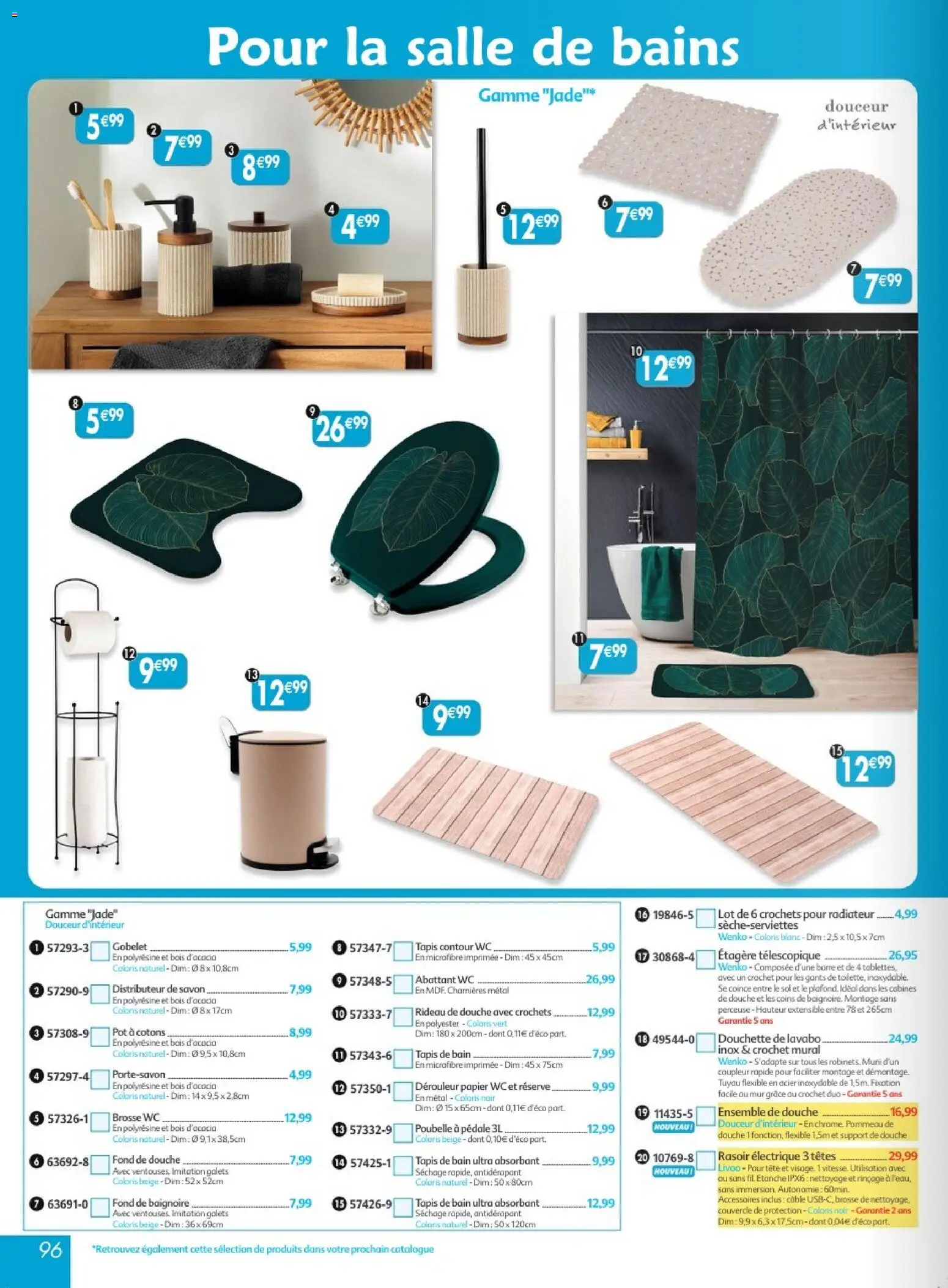 Prévisualisation de Maximo catalogue epicerie du magasin Maximo formulaire valide 26/10/2026 - Baignoire, Douche, Radiateur, Étagère, Tapis de bain, Rasoir, Tuyau, Savon