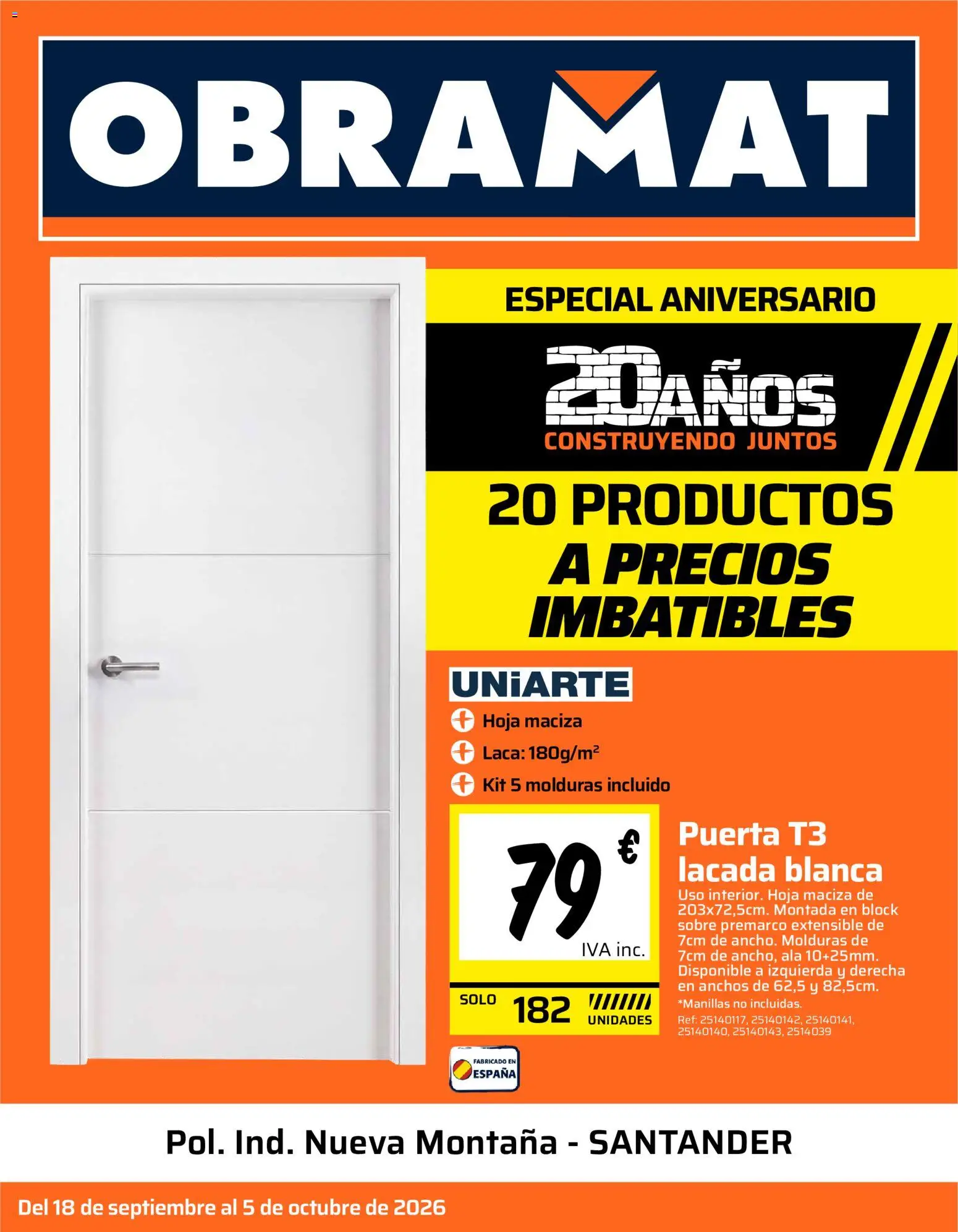 Vista previa del folleto de la tienda Obramat válido desde el 18/09/2026 