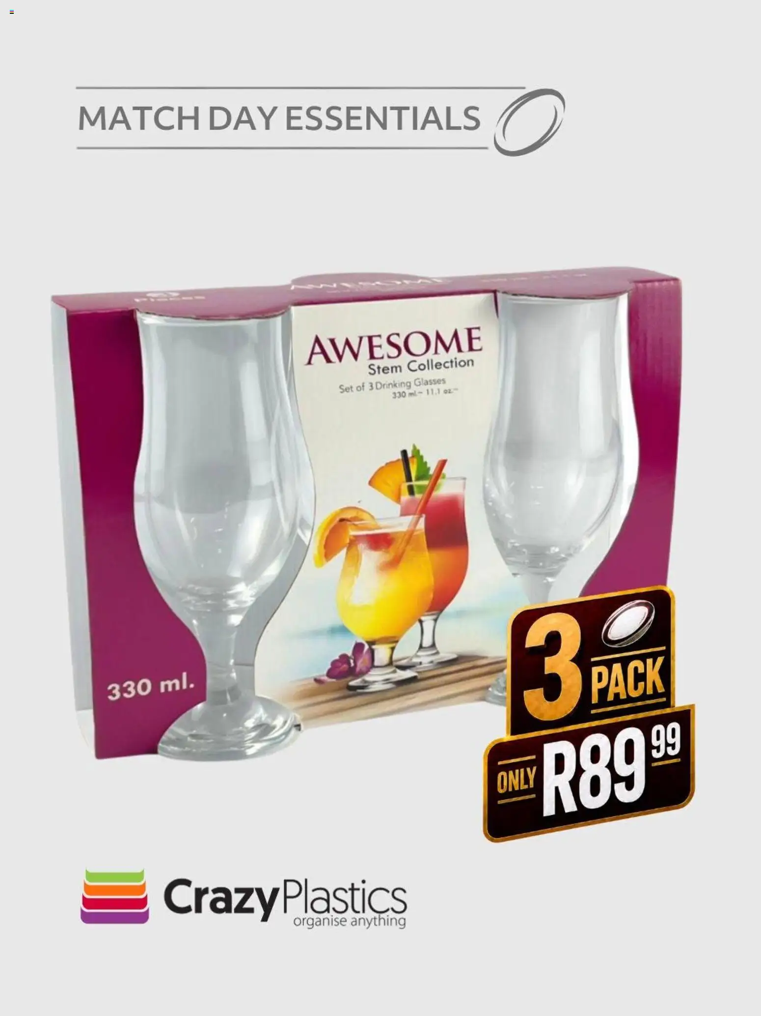 Preview of Crazy Plastics flyer valid from 11/08/2026 - Glasses