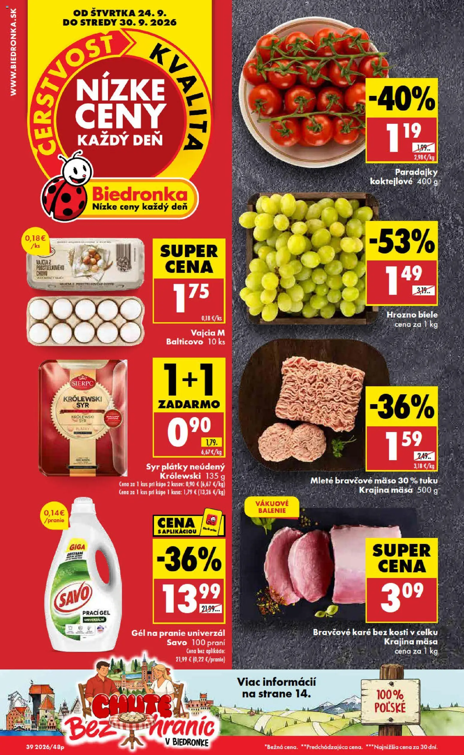 Náhľad Biedronka letáku platného od 24.09.2026