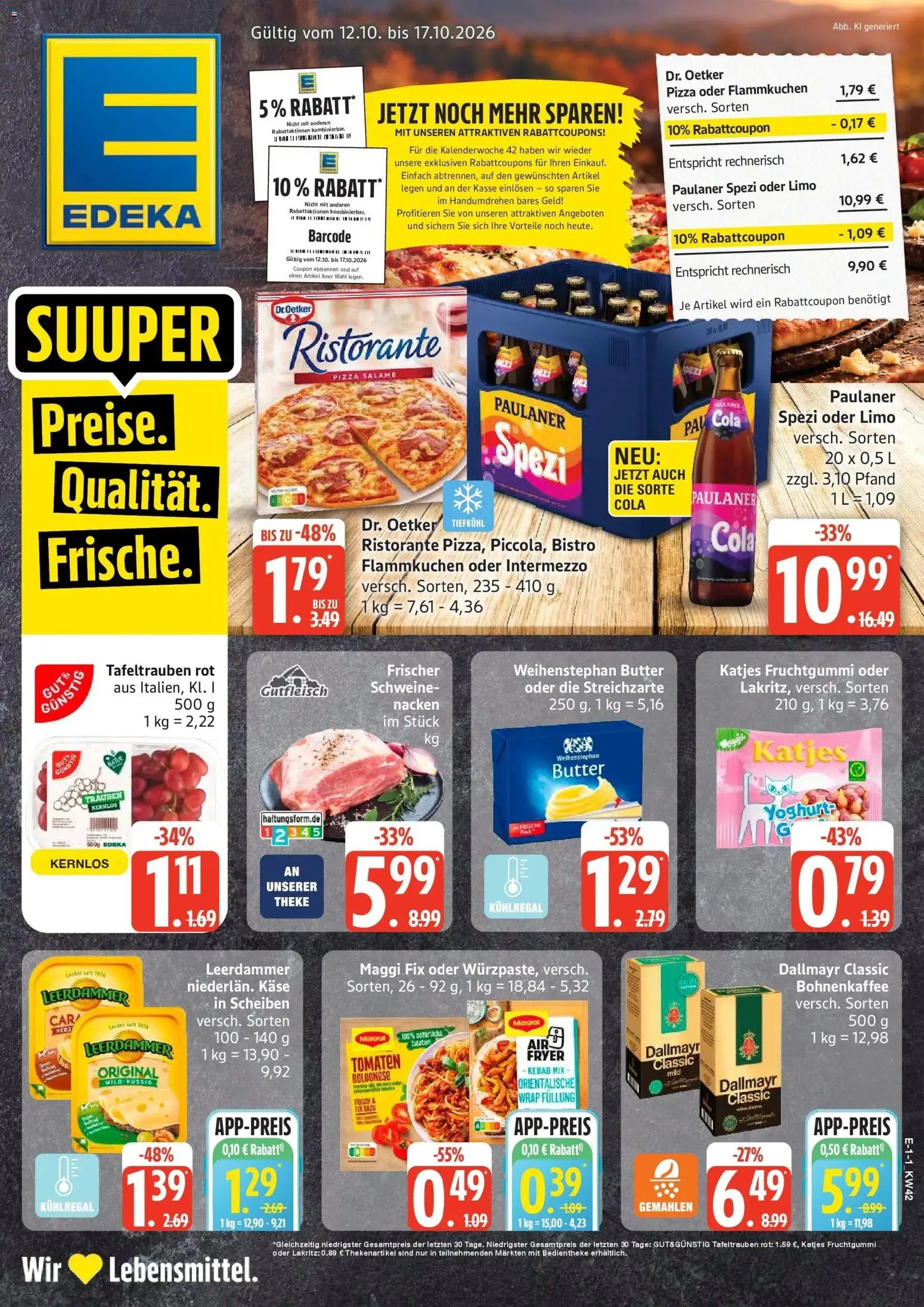 Vorschau von dem Prospekt des Geschäftes Edeka, gültig ab dem 12.10.2026
