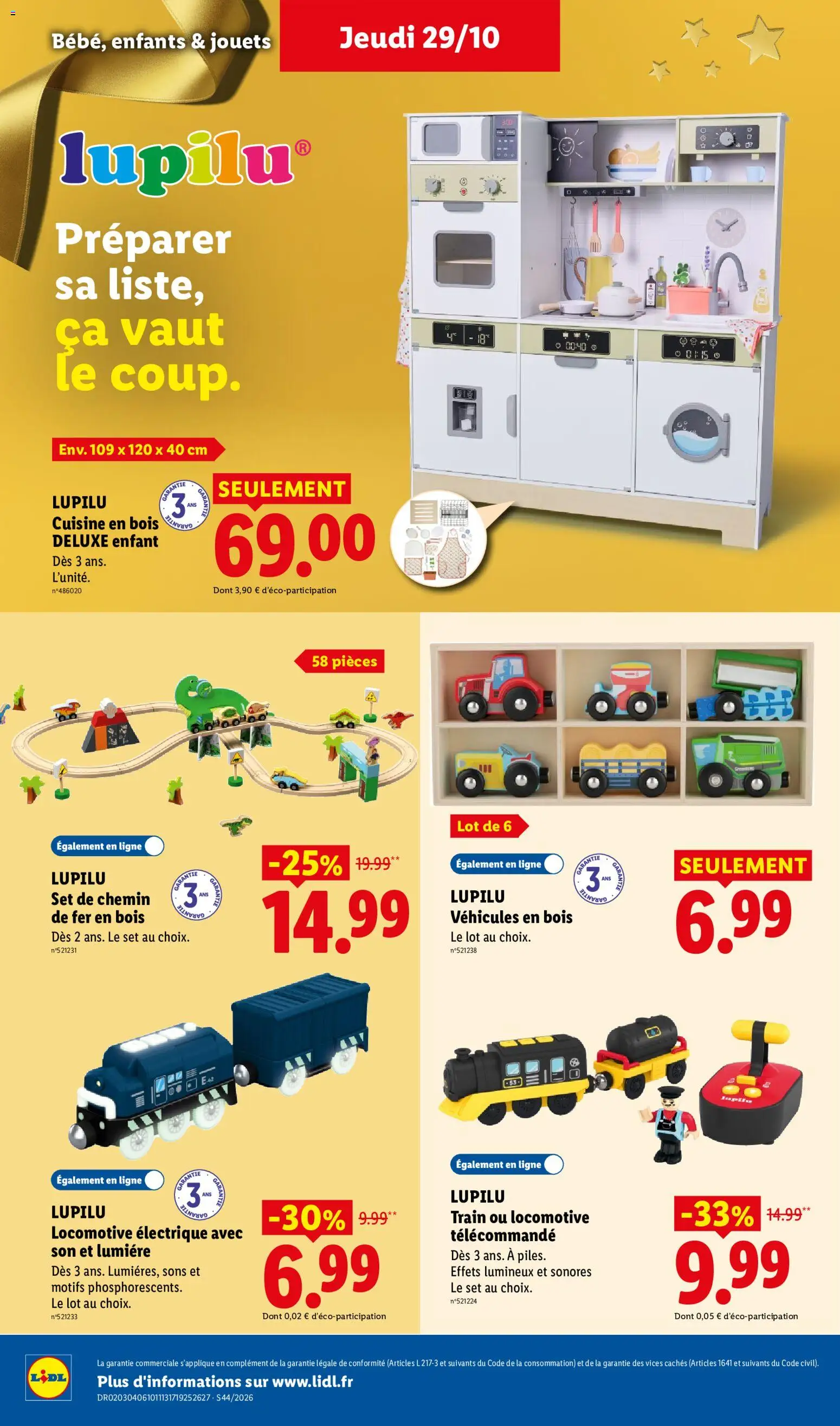 Prévisualisation de LIDL catalogue du magasin LIDL formulaire valide 29/10/2026 - Jouets, Télécommande, Locomotive electrique