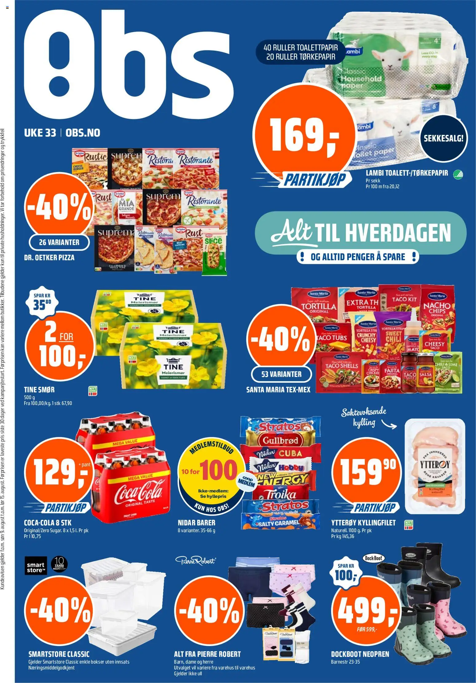 Forhåndsvis Coop Obs kundeavis fra butikk Coop Obs gyldig fra 10/08/2026