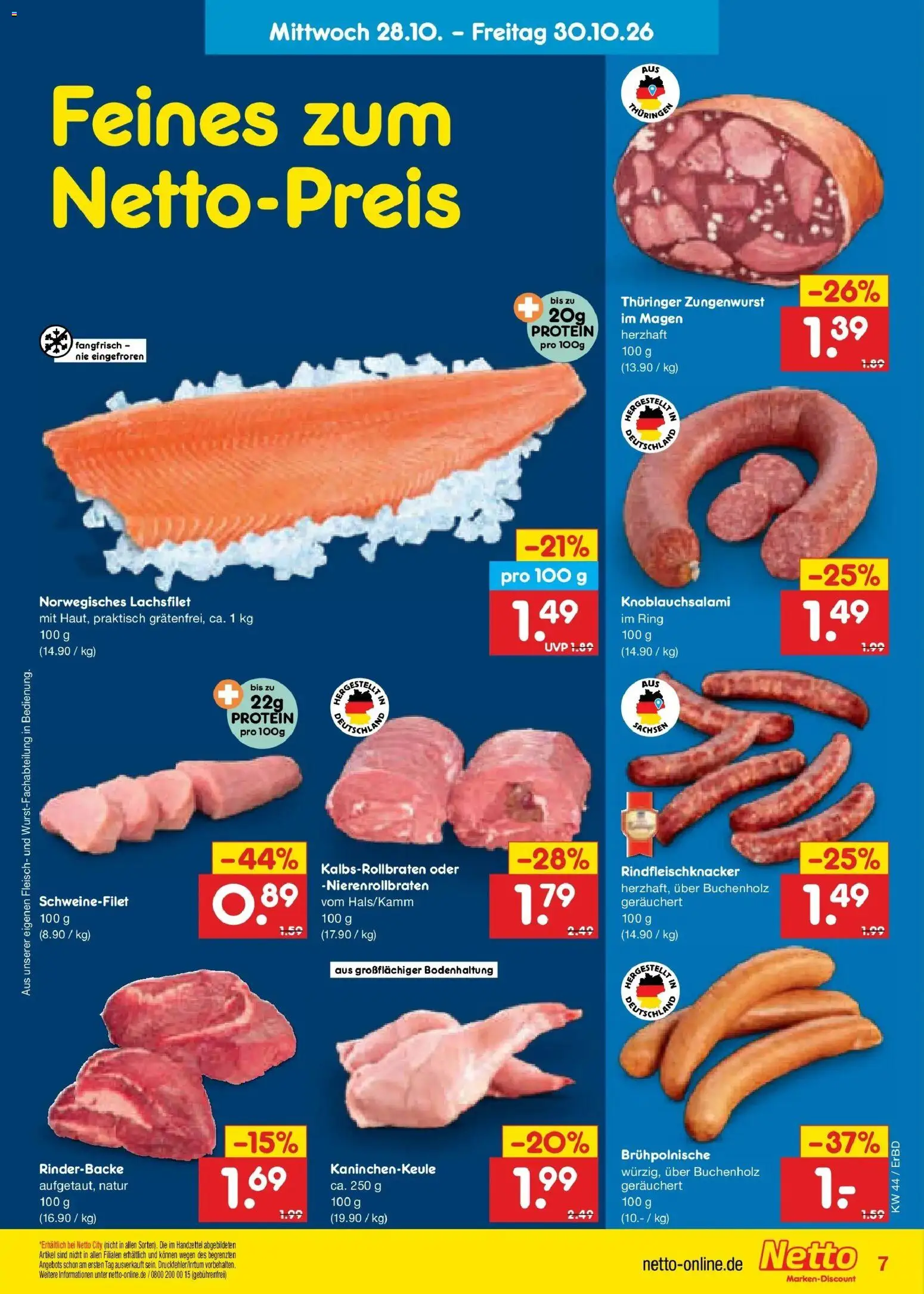 Vorschau von dem Prospekt des Geschäftes Netto Marken-Discount, gültig ab dem 26.10.2026