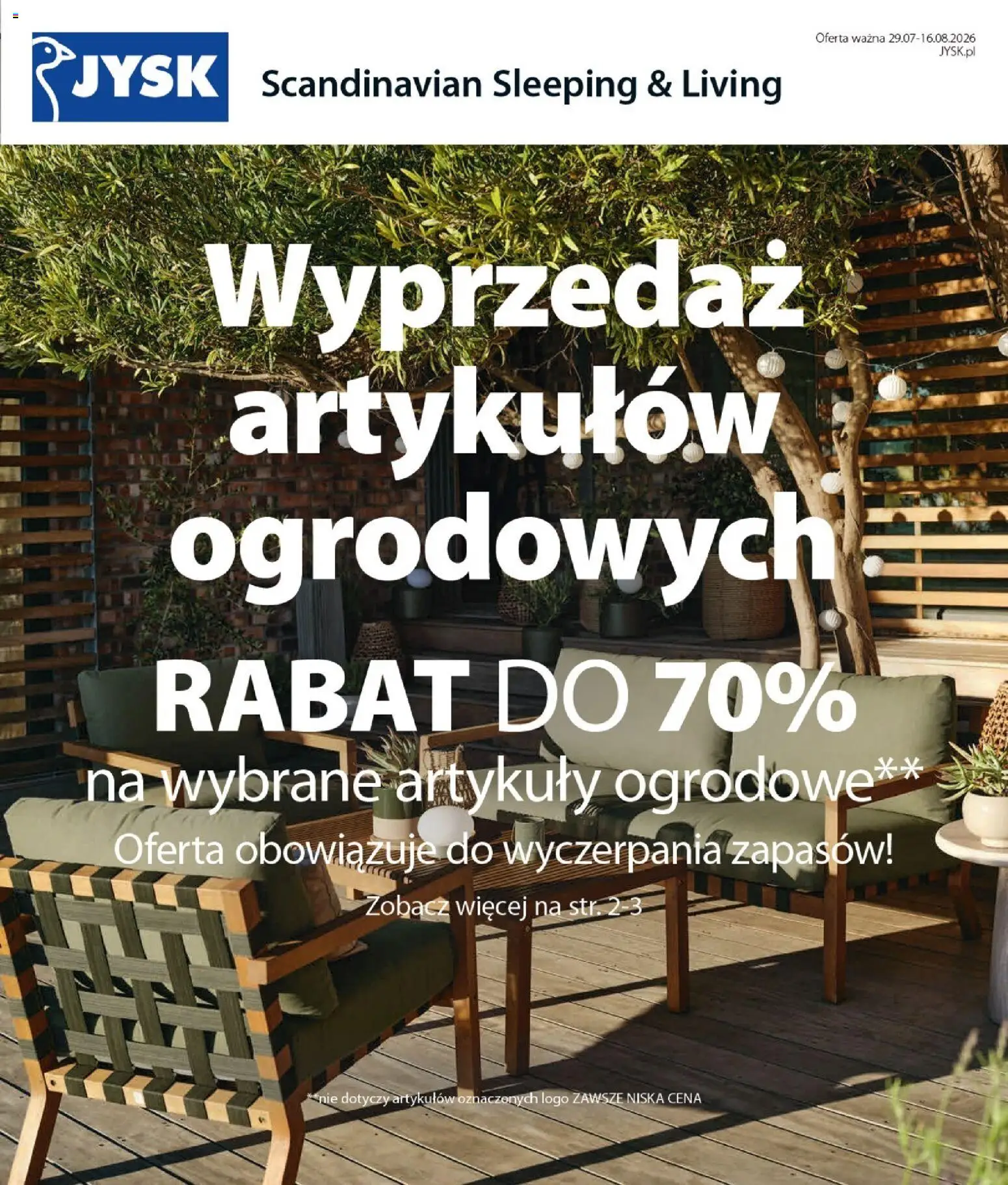 Pogląd gazetki "JYSK gazetka" ze sklepu JYSK ważnej od 29.07.2026