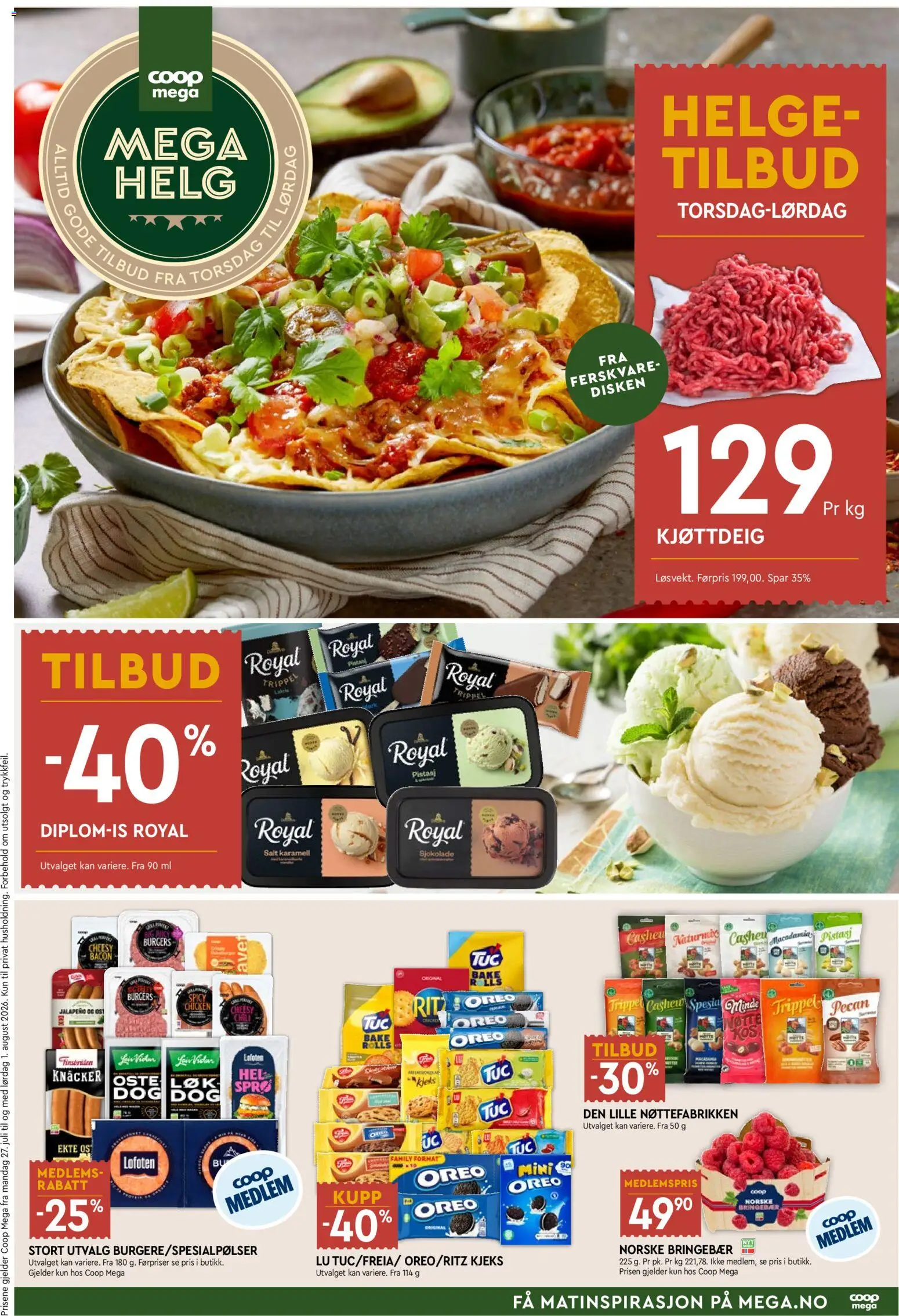 Forhåndsvis Coop Mega Mega Helg fra butikk Coop Mega gyldig fra 30/07/2026