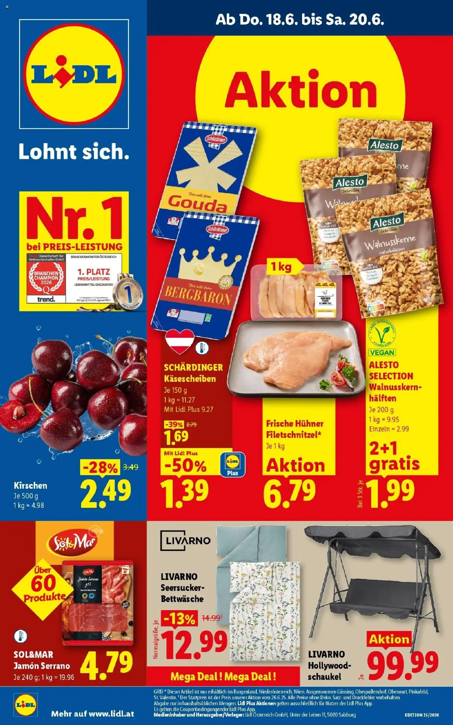 Vorschau der Angebote: Lidl Lidl Flugblatt - Wien, Langenzersdorf, Zwettl gültig ab 18.06.2026