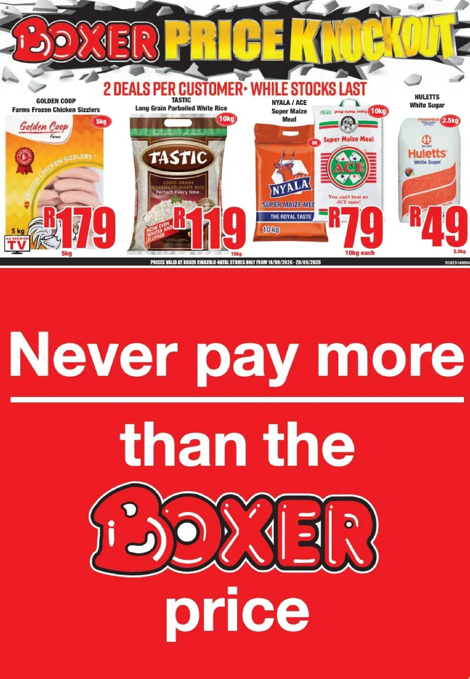 Preview of Boxer flyer valid from 14/09/2026