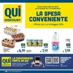 Anteprima dell'opuscolo Qui Discount volantino dal negozio Qui Discount valido da 02/06/2026
