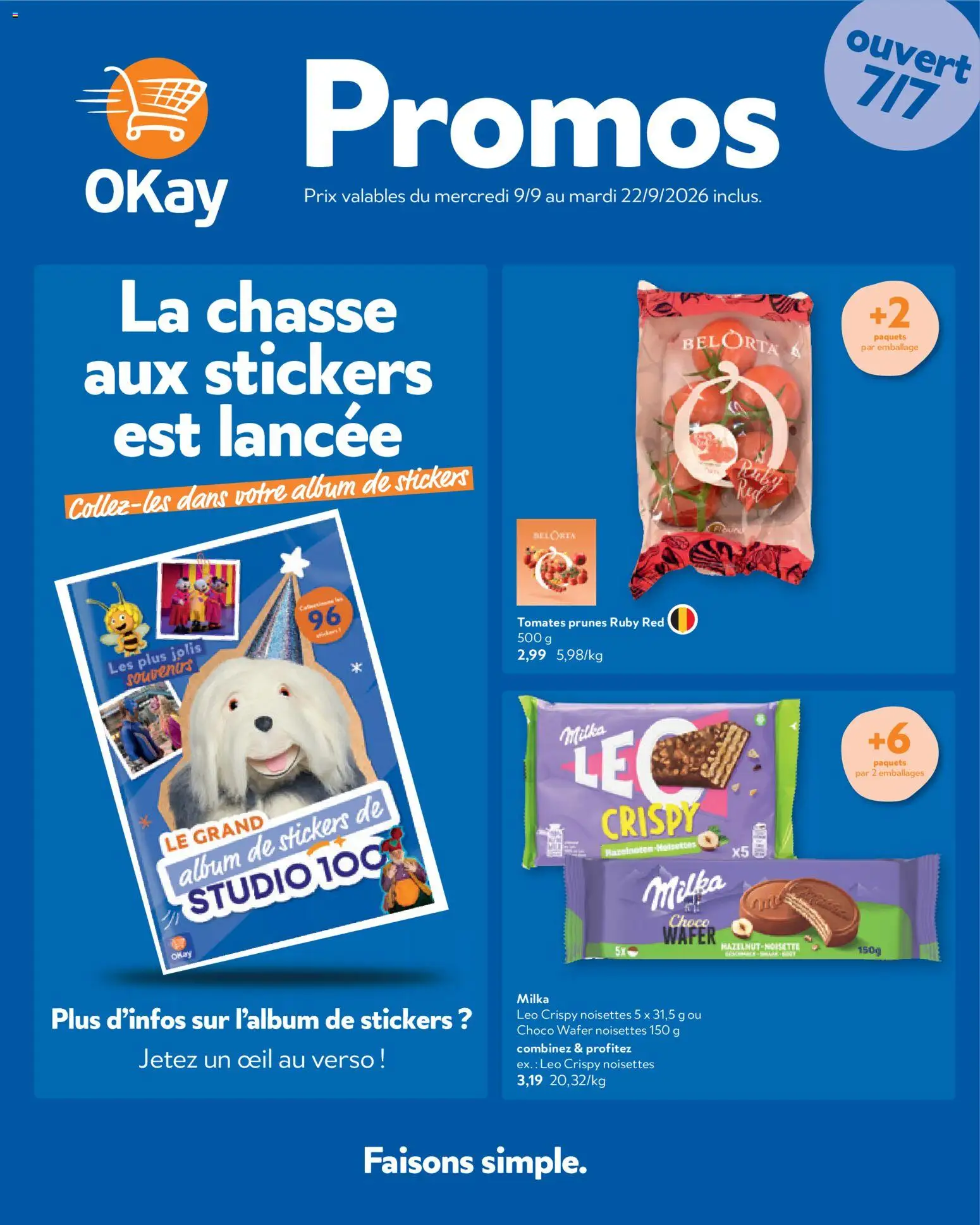 Voorbeeld van OKay Publicité van winkel OKay geldig vanaf 09/09/2026