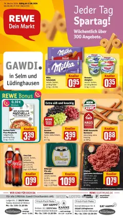 Vorschau von dem Prospekt des Geschäftes Rewe, gültig ab dem 17.08.2026