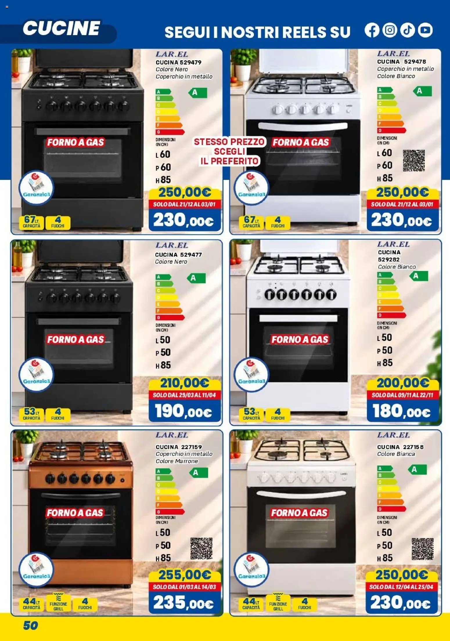 Anteprima dell'opuscolo Orizzonte volantino Elettro dal negozio Orizzonte valido da 01/11/2026 - Forno, Cucine, Coperchio
