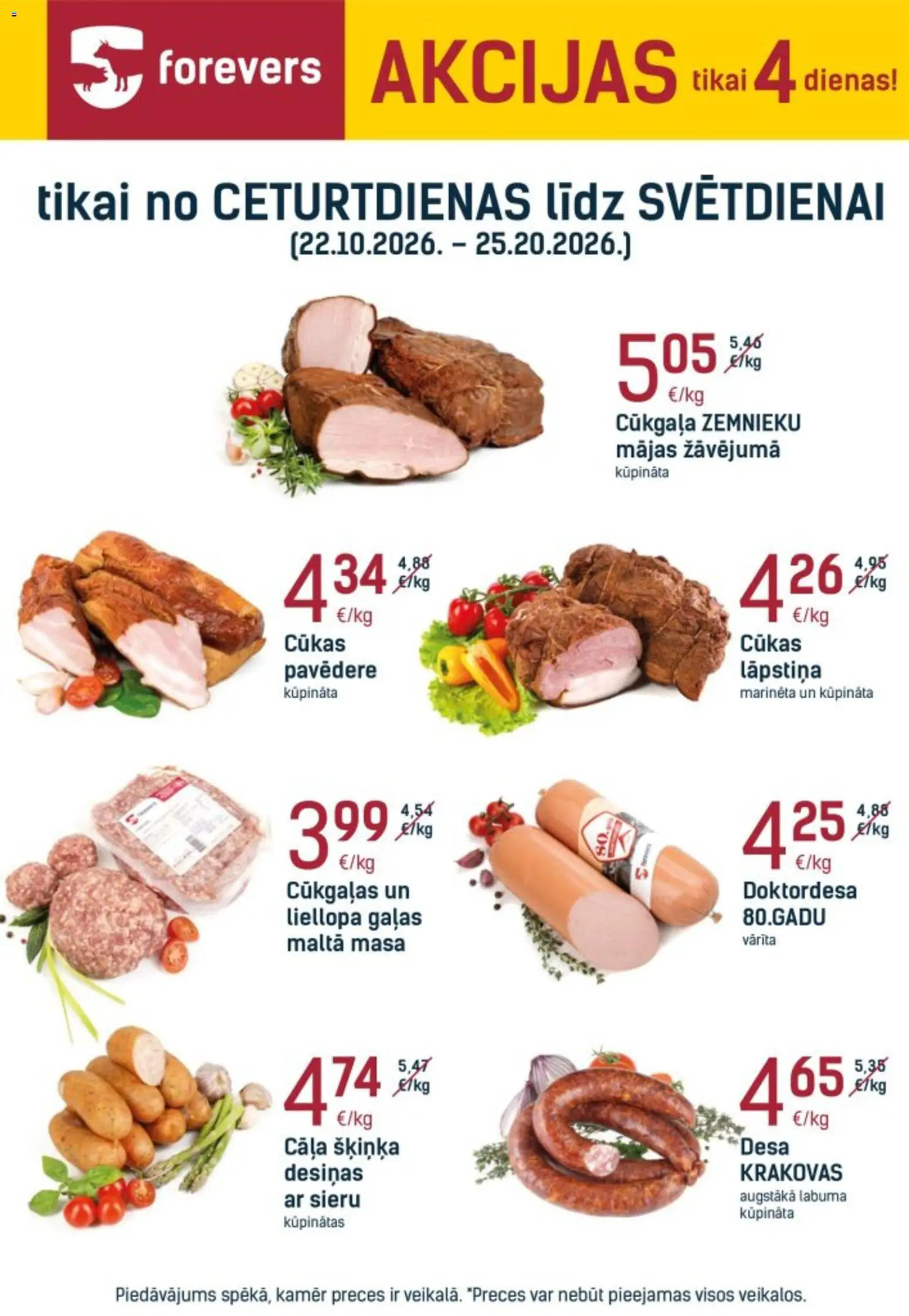 Skatīt Forevers akciju bukletu, derīgs no 22.10.2026.