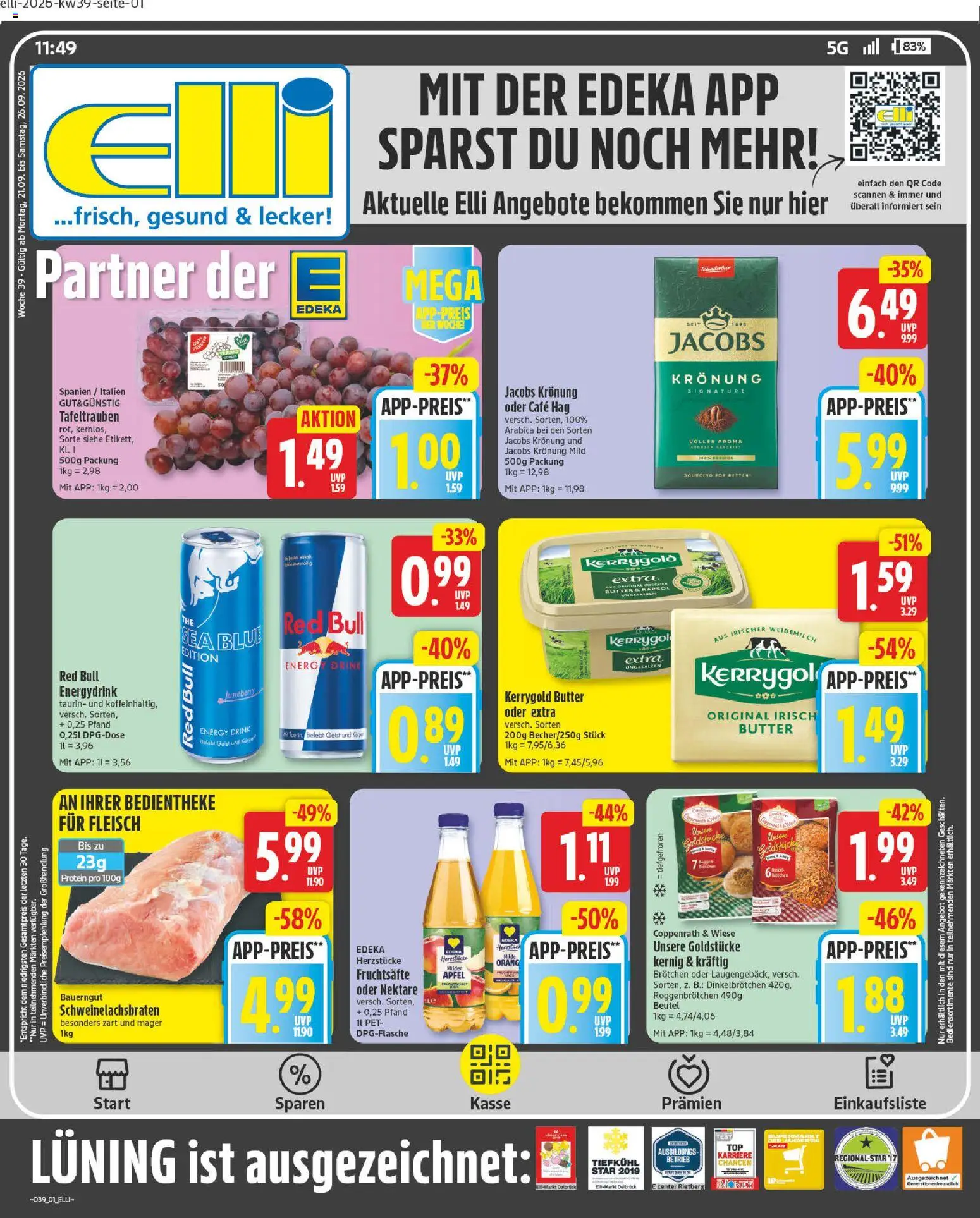 Vorschau von dem Prospekt des Geschäftes Elli Markt, gültig ab dem 21.09.2026