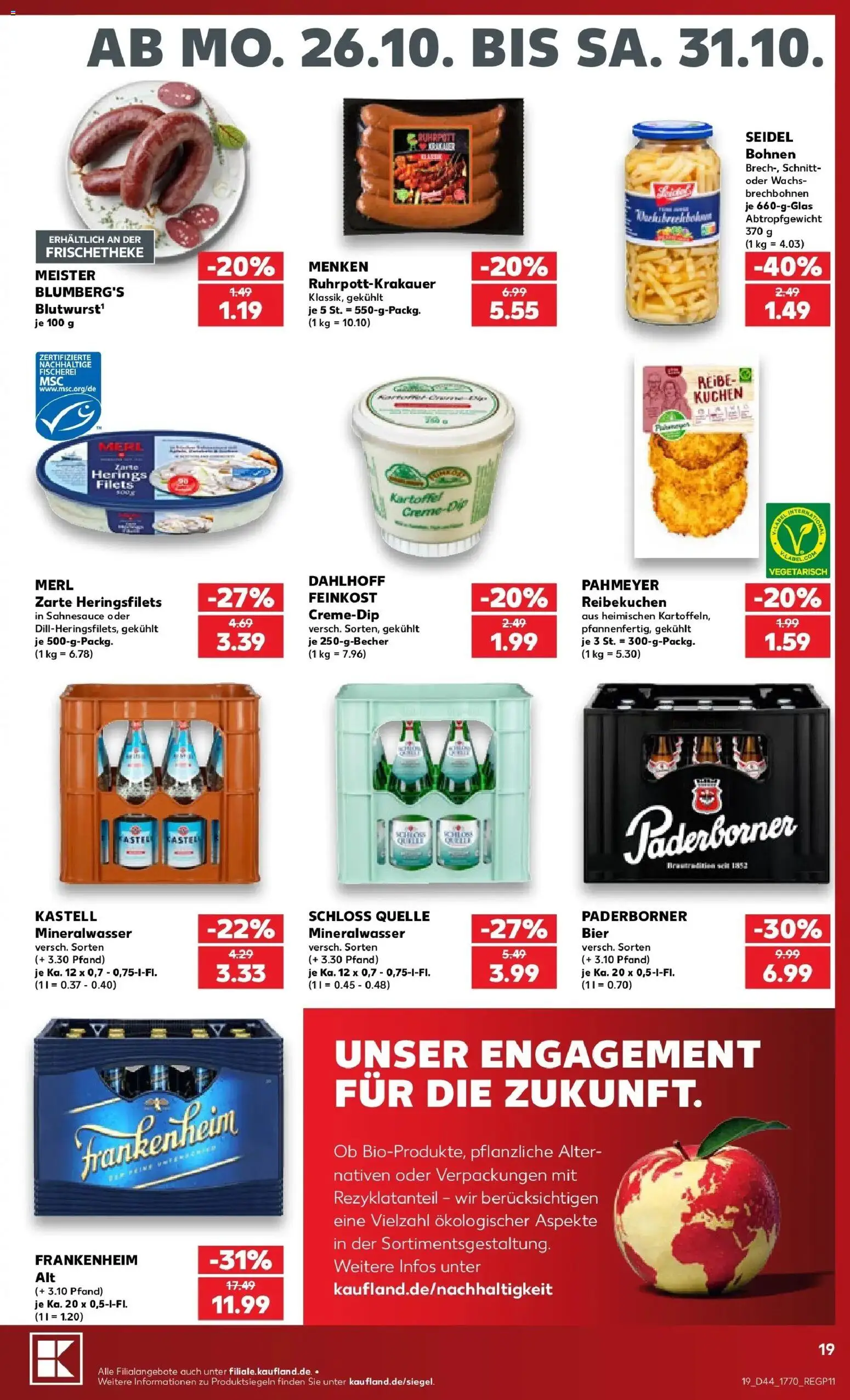 Vorschau von dem Prospekt des Geschäftes Kaufland, gültig ab dem 26.10.2026