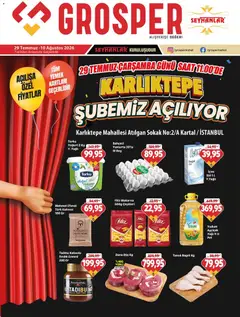 Grosper Grosper - Karlıktepe Şube Açılış İndirimleri 29.07.2026 - Broşürünün önizlemesi