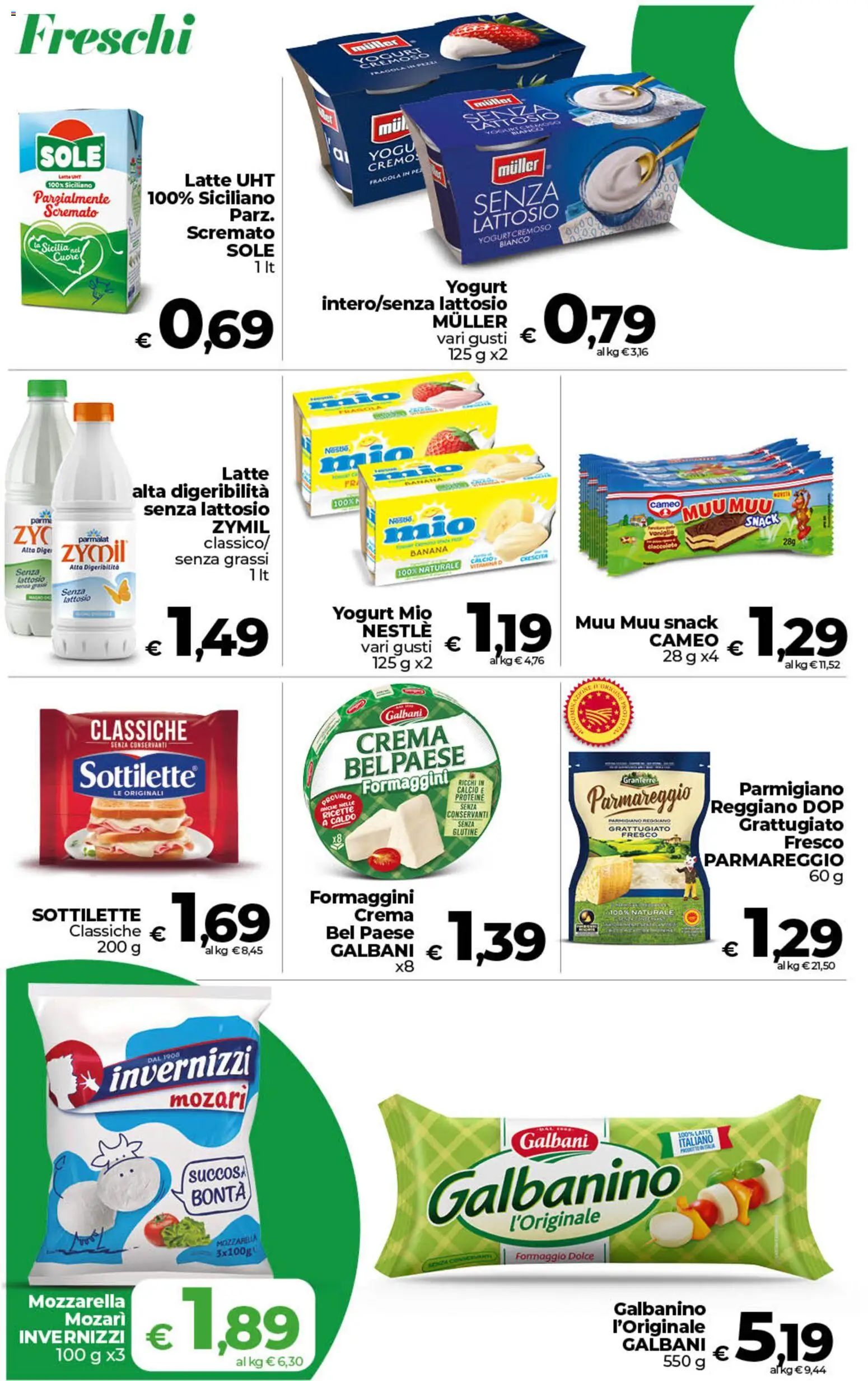 Anteprima dell'opuscolo COOP volantino inCoop Sicilia dal negozio COOP valido da 01/09/2026 - Crema, Cioccolato, Formaggio, Yogurt, Parmigiano reggiano, Parmigiano, Vaniglia, Senza lattosio