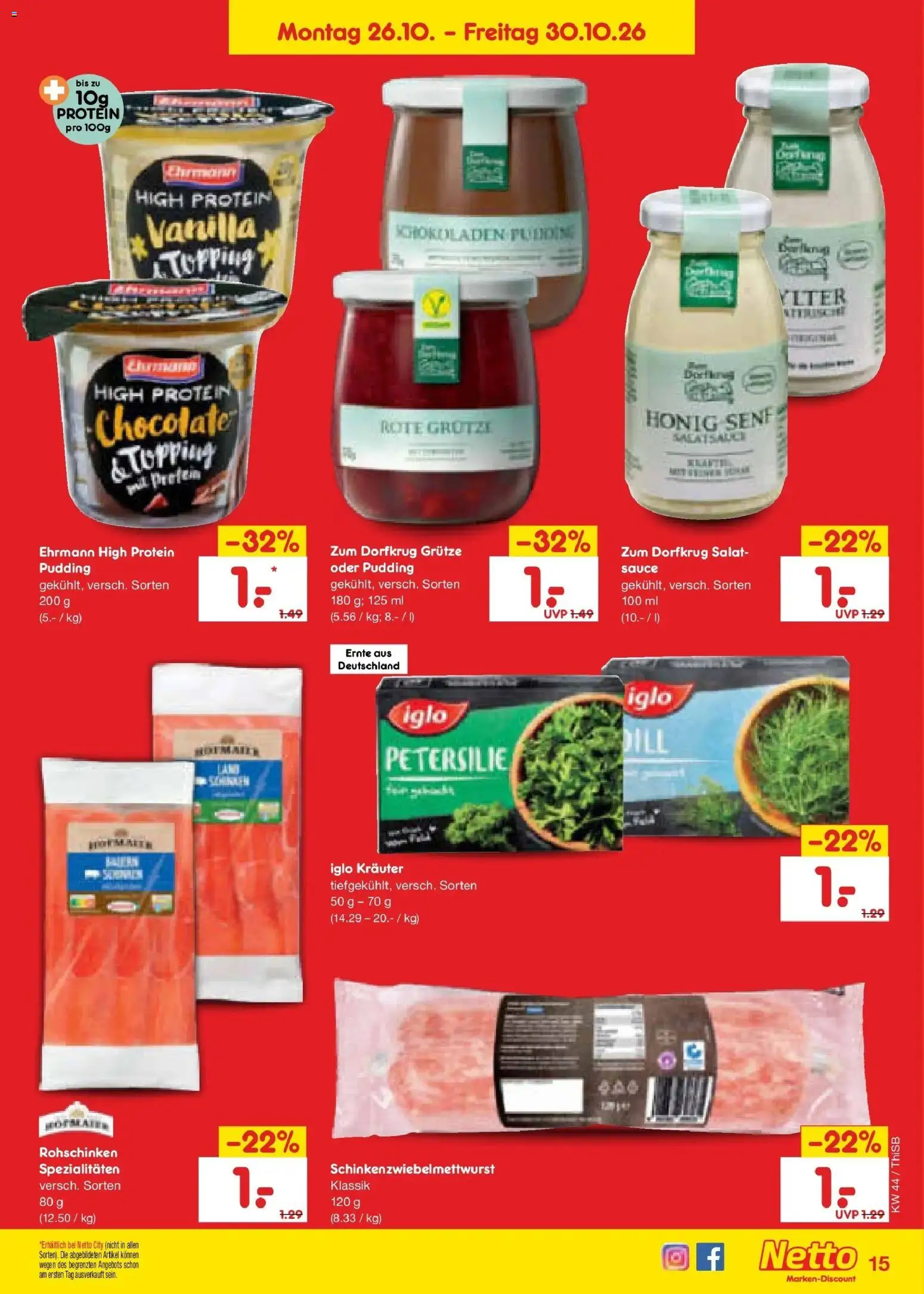 Vorschau von dem Prospekt des Geschäftes Netto Marken-Discount, gültig ab dem 26.10.2026