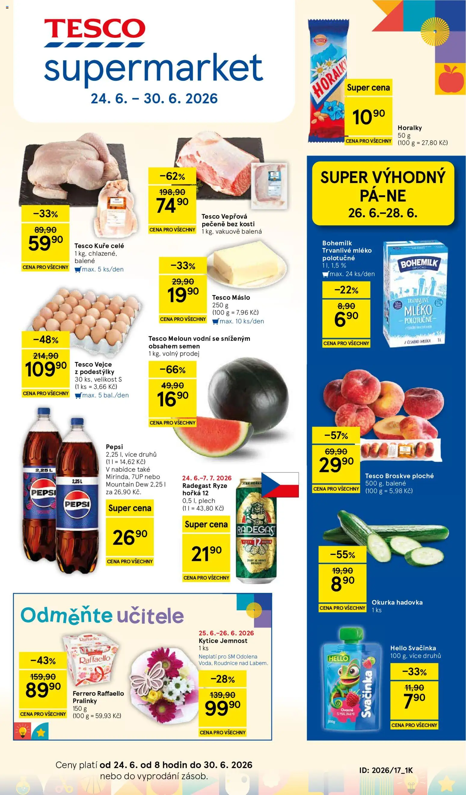 Náhled nabídky: Tesco Tesco leták - Supermarket platný od 24.06.2026