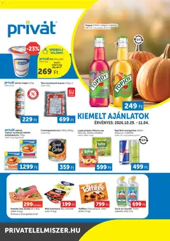 PRIVÁT - PRIVÁT Déli vármegyék megtekintése, amely érvényes 2026.10.29.-től
