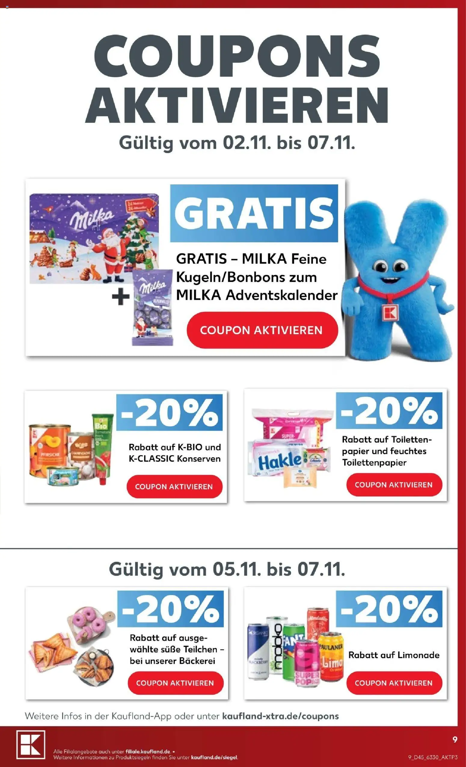 Vorschau von dem Prospekt des Geschäftes Kaufland, gültig ab dem 31.10.2026 - Bäckerei, Toilettenpapier, Milka, Paulaner, Limonade