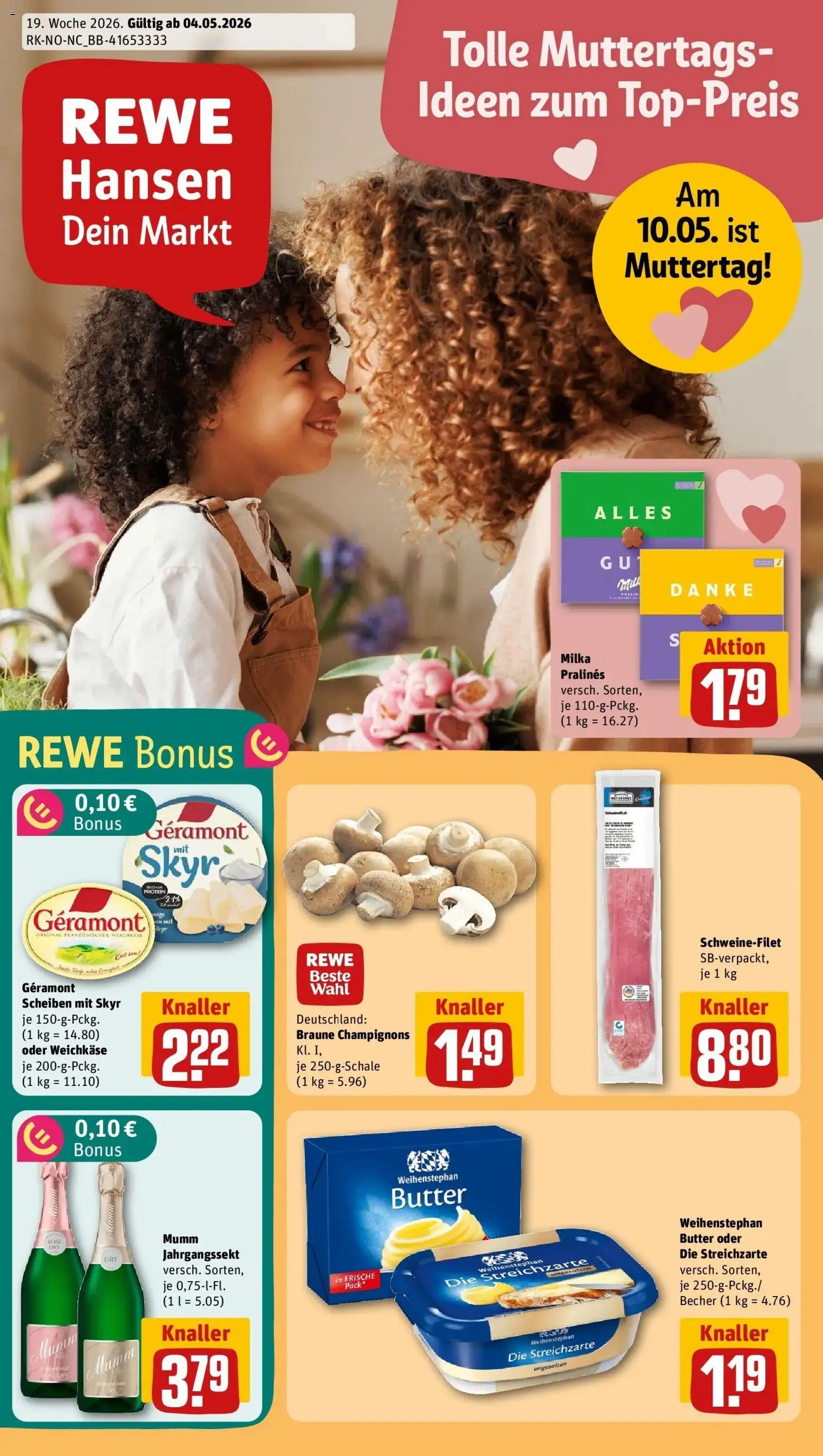 Vorschau von dem Prospekt des Geschäftes Rewe, gültig ab dem 04.05.2026
