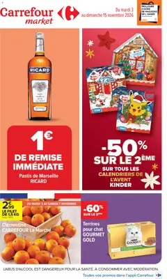 Prévisualisation de Carrefour Market Les calendriers de l'avent du magasin Carrefour Market formulaire valide 03/11/2026