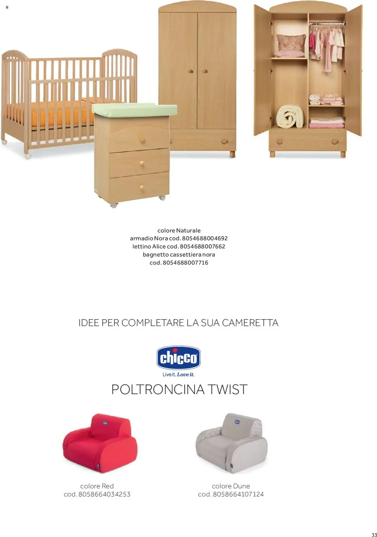 Anteprima dell'opuscolo Catalogo Camarette e Lettini dal negozio Prenatal valido da 01/01/2025 - Armadio, Cassettiera, Lettino, Bagnetto