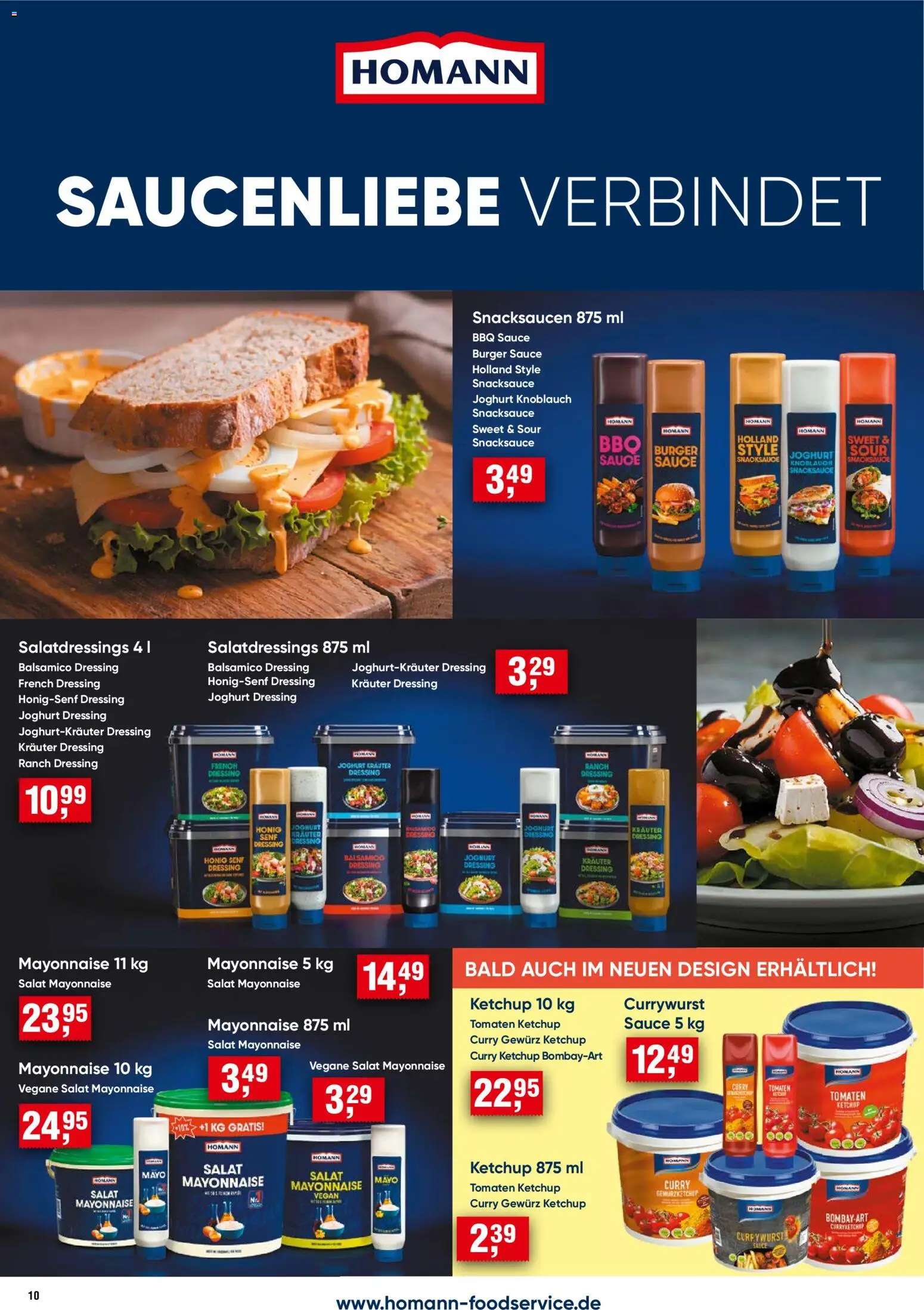 Vorschau von dem Prospekt des Geschäftes Handelshof, gültig ab dem 12.11.2026 - Burger, Joghurt, Salat, Knoblauch, Balsamico, Tomaten, Ketchup, Dressing