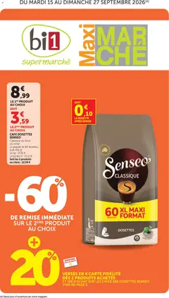 Prévisualisation de bi1 Catalogue maxi marché du magasin bi1 formulaire valide 15/09/2026