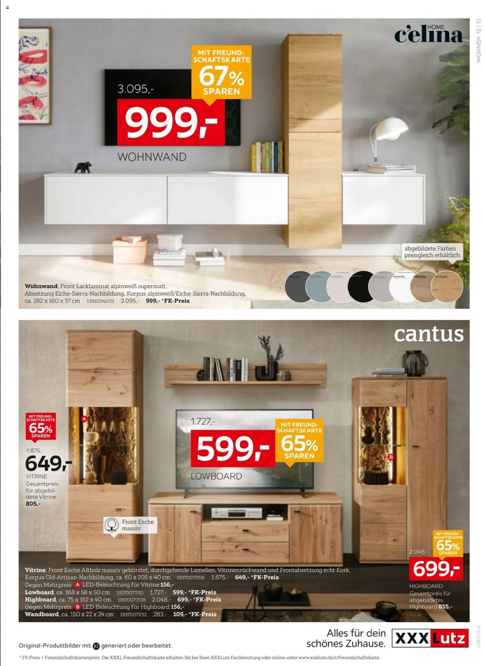 Vorschau von dem Prospekt des Geschäftes XXXLutz, gültig ab dem 24.10.2026 - Wohnwand, Lowboard, Vitrine, HIghboard