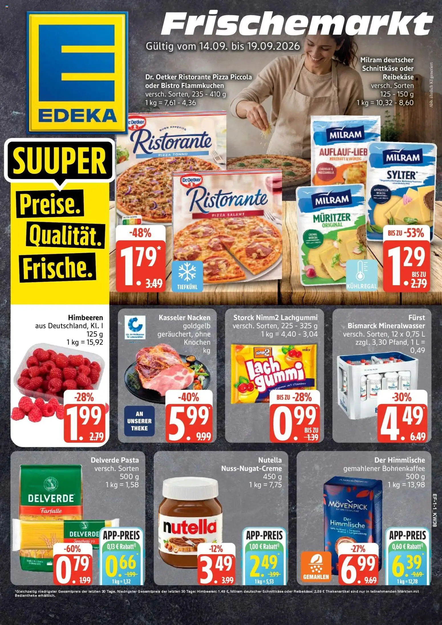 Vorschau von dem Prospekt des Geschäftes Edeka, gültig ab dem 14.09.2026