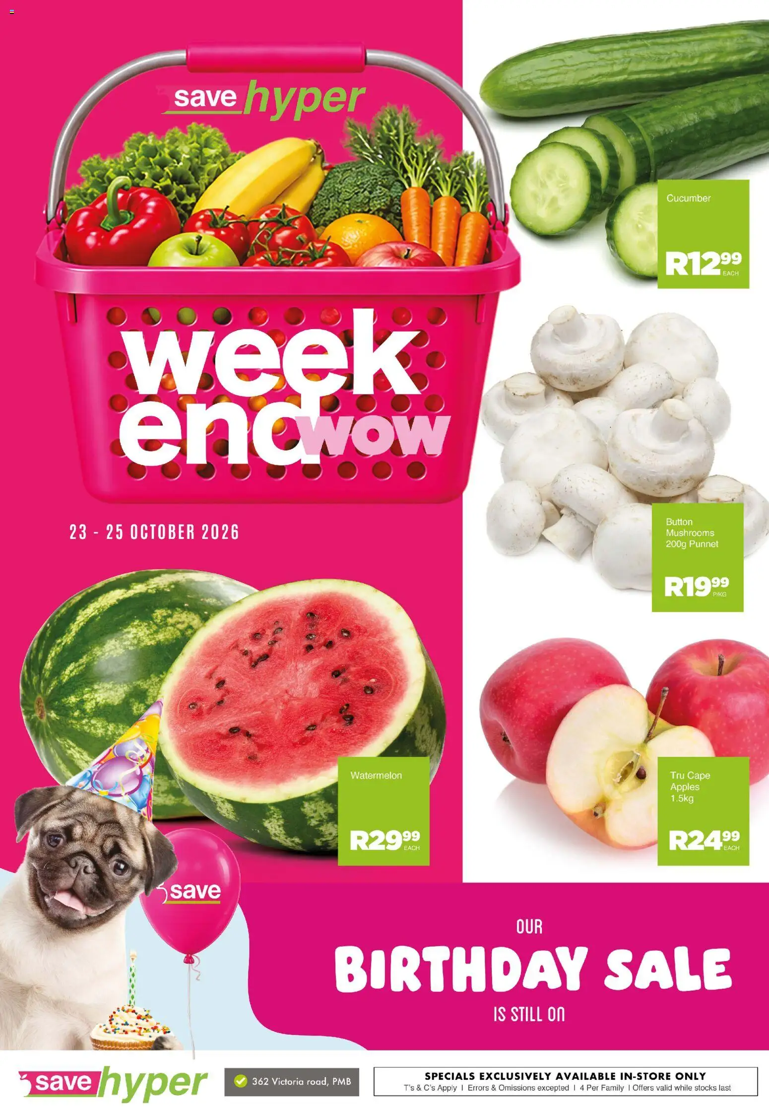 Preview of Save flyer valid from 23/10/2026 - Apples, Mushrooms