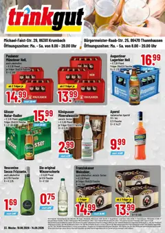 Vorschau von dem Prospekt des Geschäftes Trinkgut, gültig ab dem 10.08.2026
