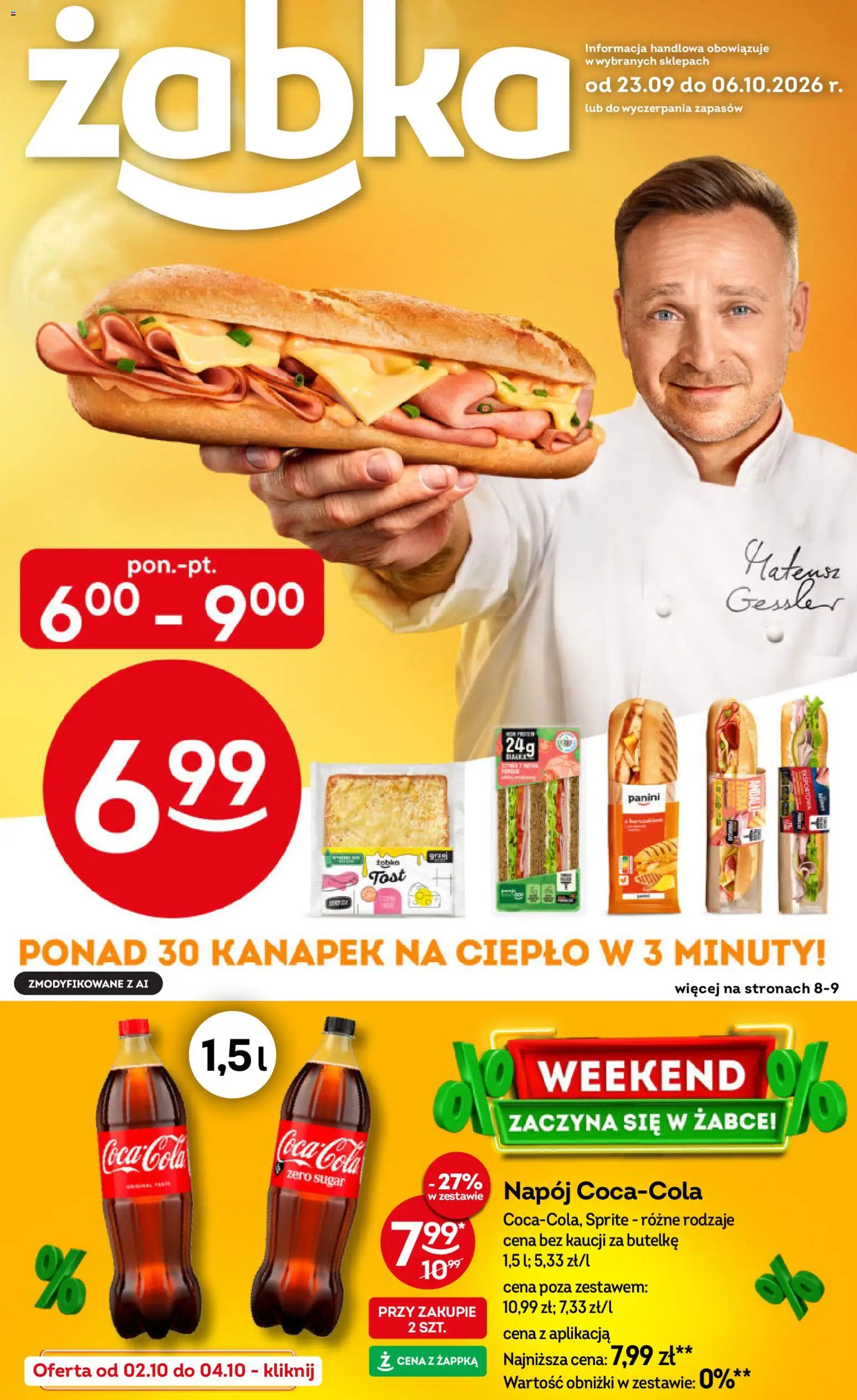 Pogląd gazetki "Żabka gazetka" ze sklepu Żabka ważnej od 23.09.2026 - Pizza