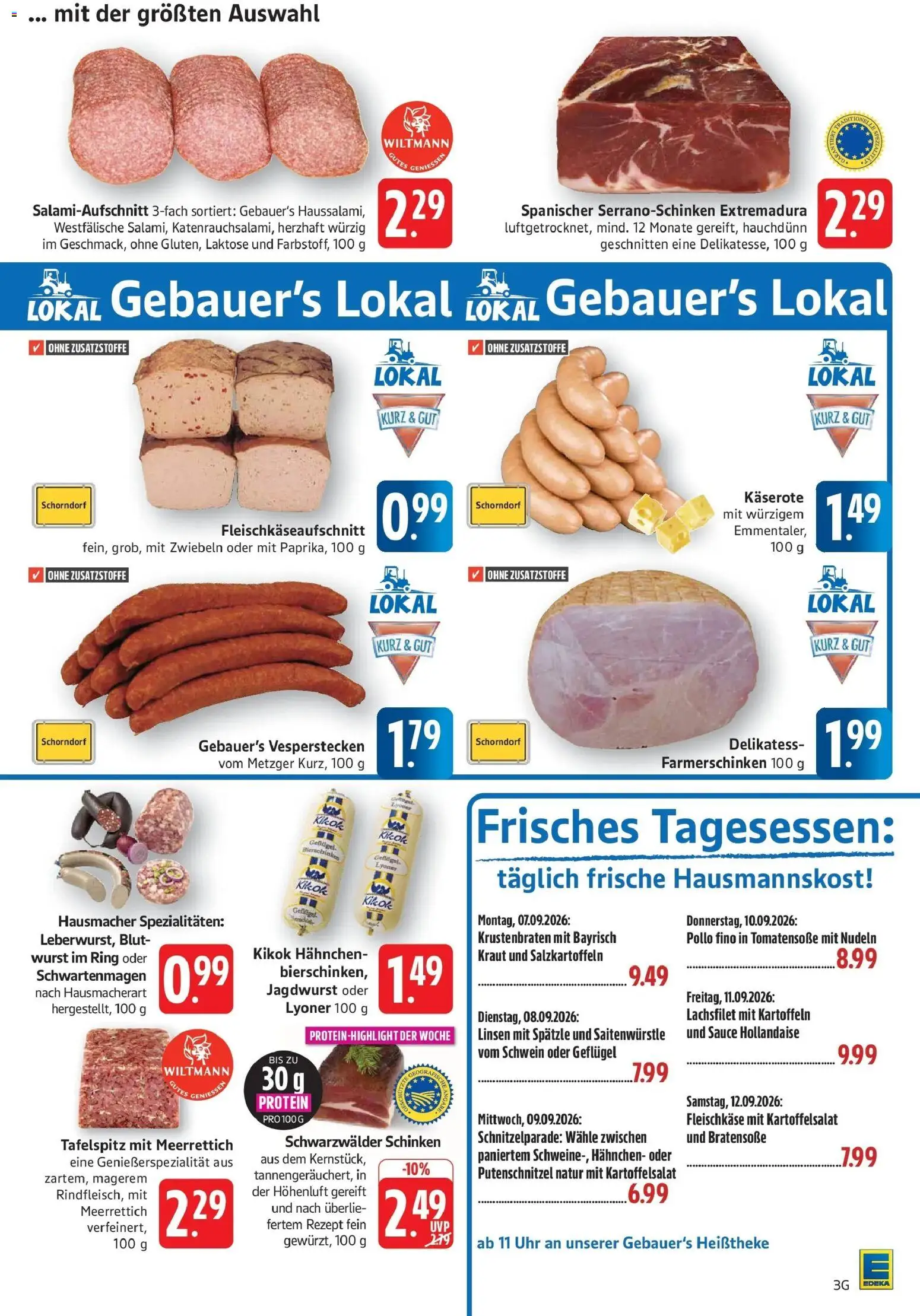 Vorschau von dem Prospekt des Geschäftes Edeka, gültig ab dem 07.09.2026