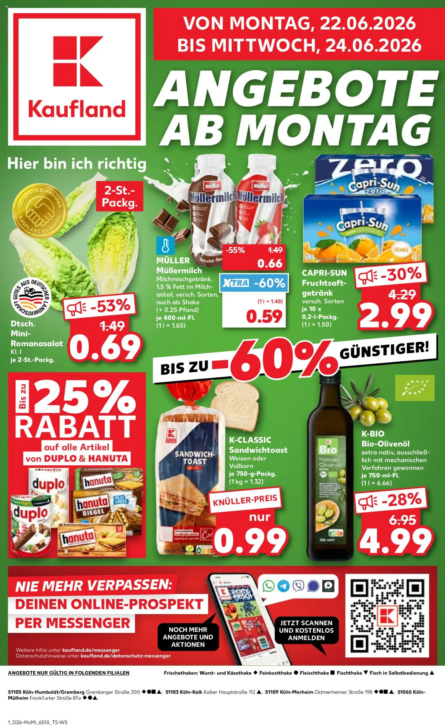 Vorschau von dem Prospekt des Geschäftes Kaufland, gültig ab dem 22.06.2026